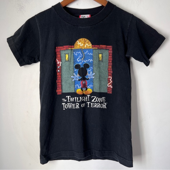 The Twilight Zone Tower of Terror Disney Mickey Tshirt Boys Medium Single Stitch